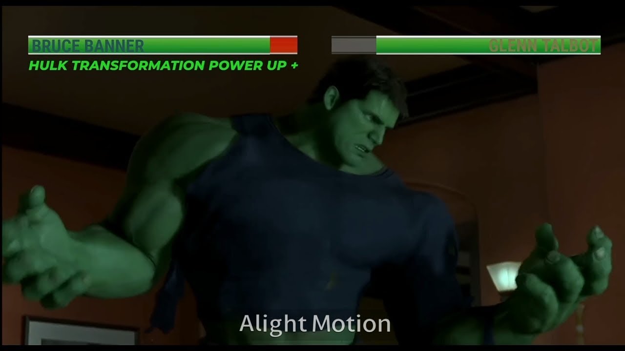 Hulk vs. Glenn Talbot...With Healthbars