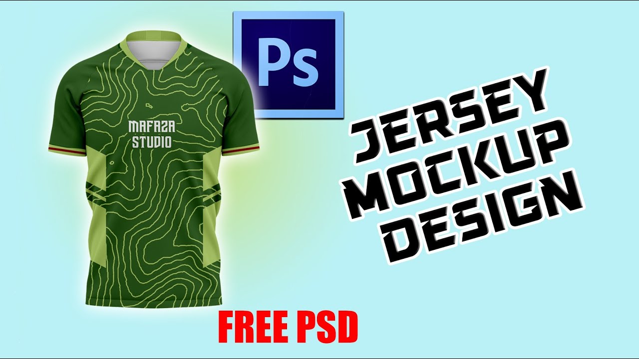 Printing Jersey Mockup | Photoshop CS 6 | Free PSD