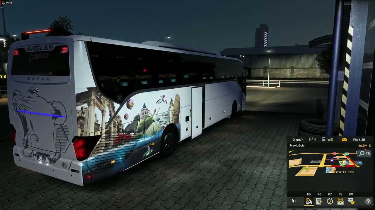 Euro Truck Simulator 2 Trasa Bratislava-Košice (autobus SETRA S516HD)