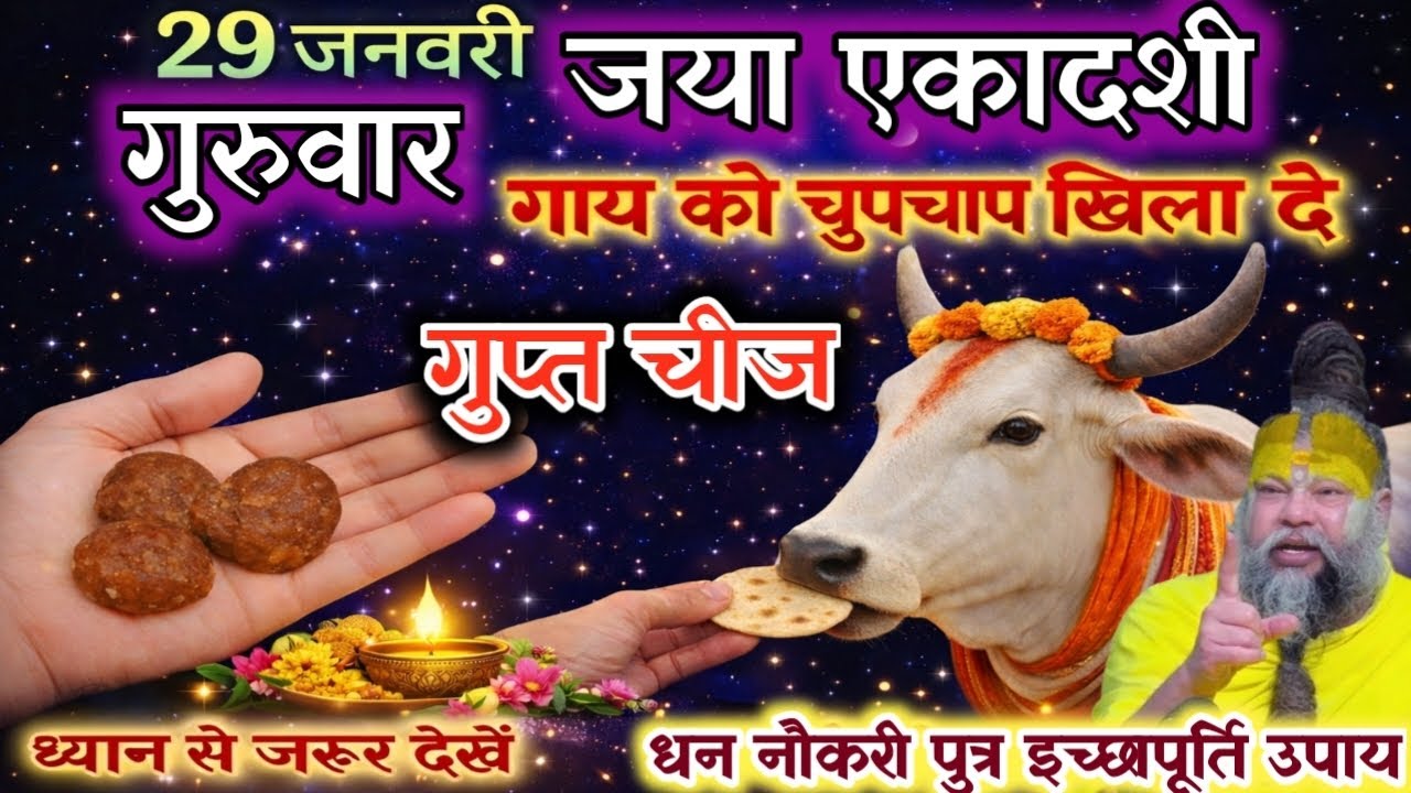 गुरुवार 29 जनवरी जया एकादशी के दिन चुपचाप गाय को खिला देना यह एक चीज एक महीने में बन जाऊंगी करोड़पति