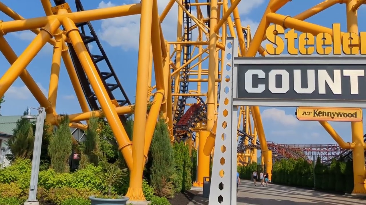 Steel Curtain Off Ride - Kennywood - Copyright Free Footage