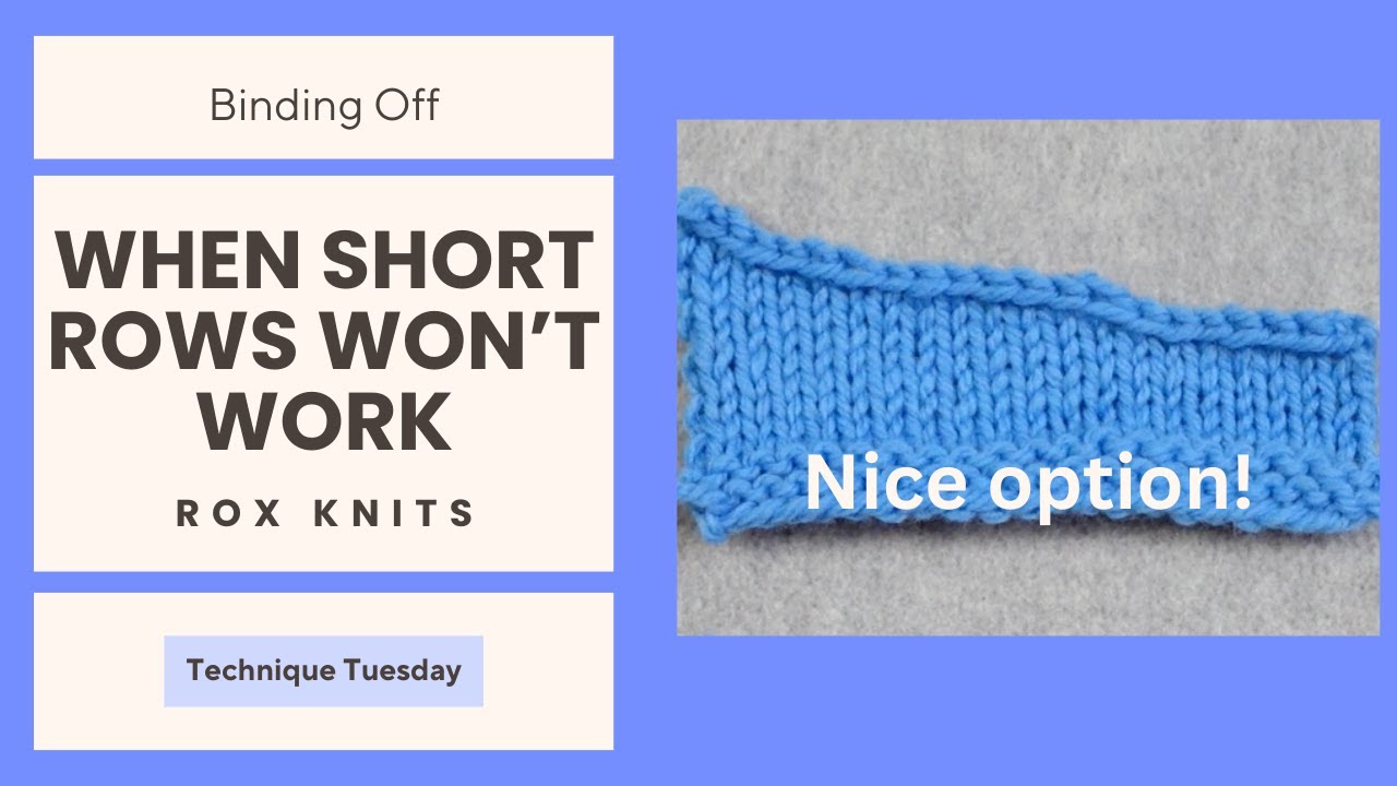 Sloped Bind Off for Horizontal Edges // Technique Tuesday