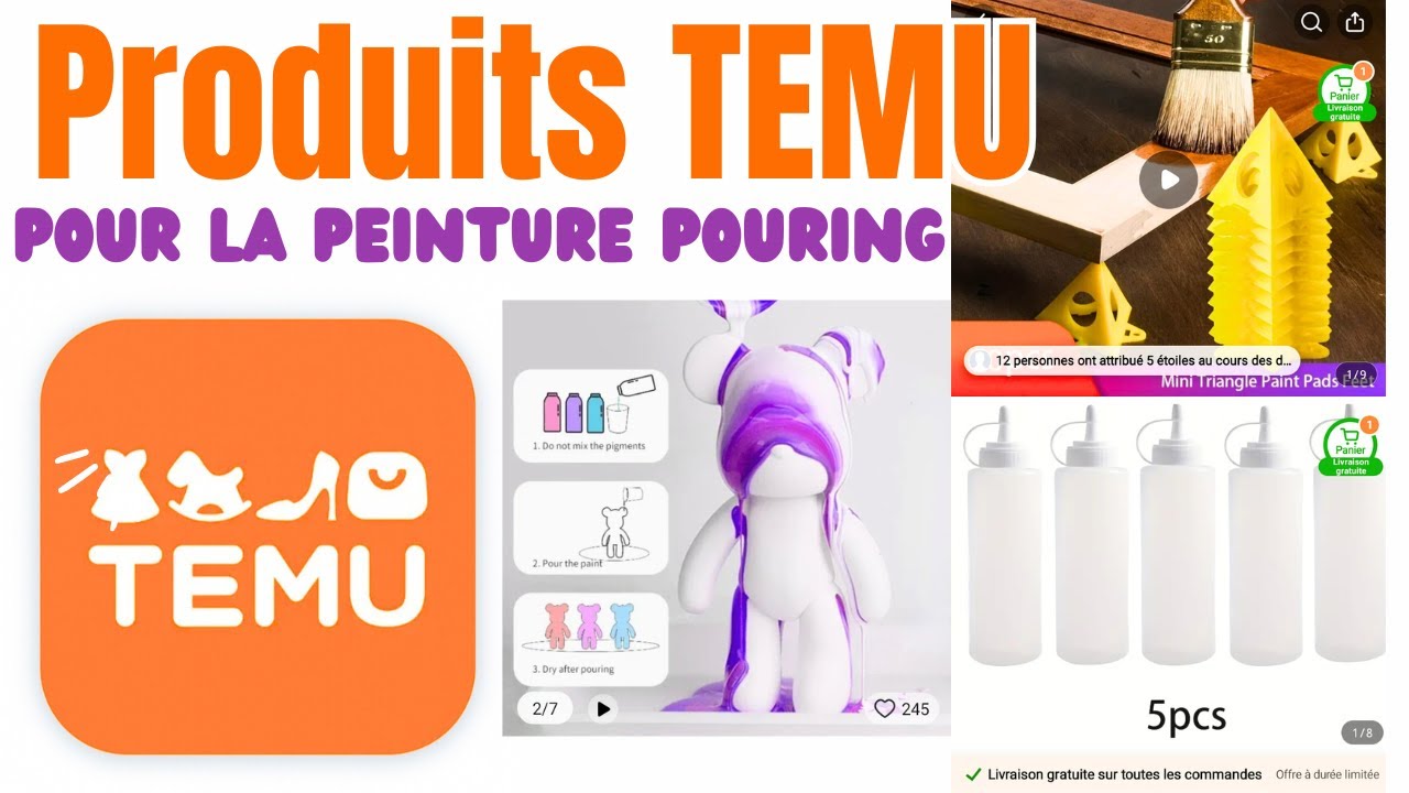 Tout ce que vous devez savoir sur les produits TEMU pour le pouring #acryliquepouring