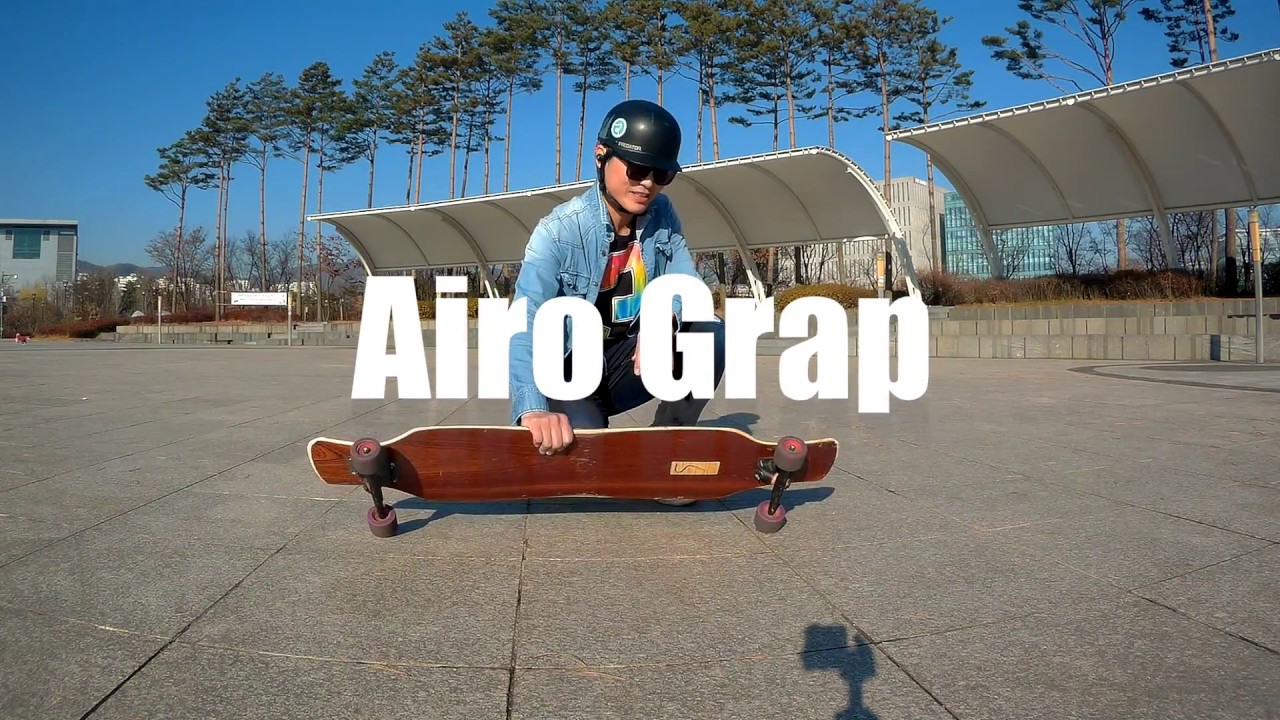 물풀과 함께 배우는 나는 롱보더다-에어로그랩(trick tip aero- grab)