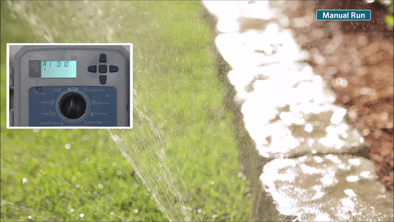 التشغيل اليدوي لجهاز تحكم X2, X2 Irrigation Controller Manual Operation