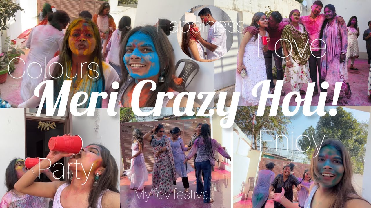 Meri Life Ki Sabse Crazy Holi 🎨| new ghr m first Holi❤️✨#viralvideo #trending #holi #festival  