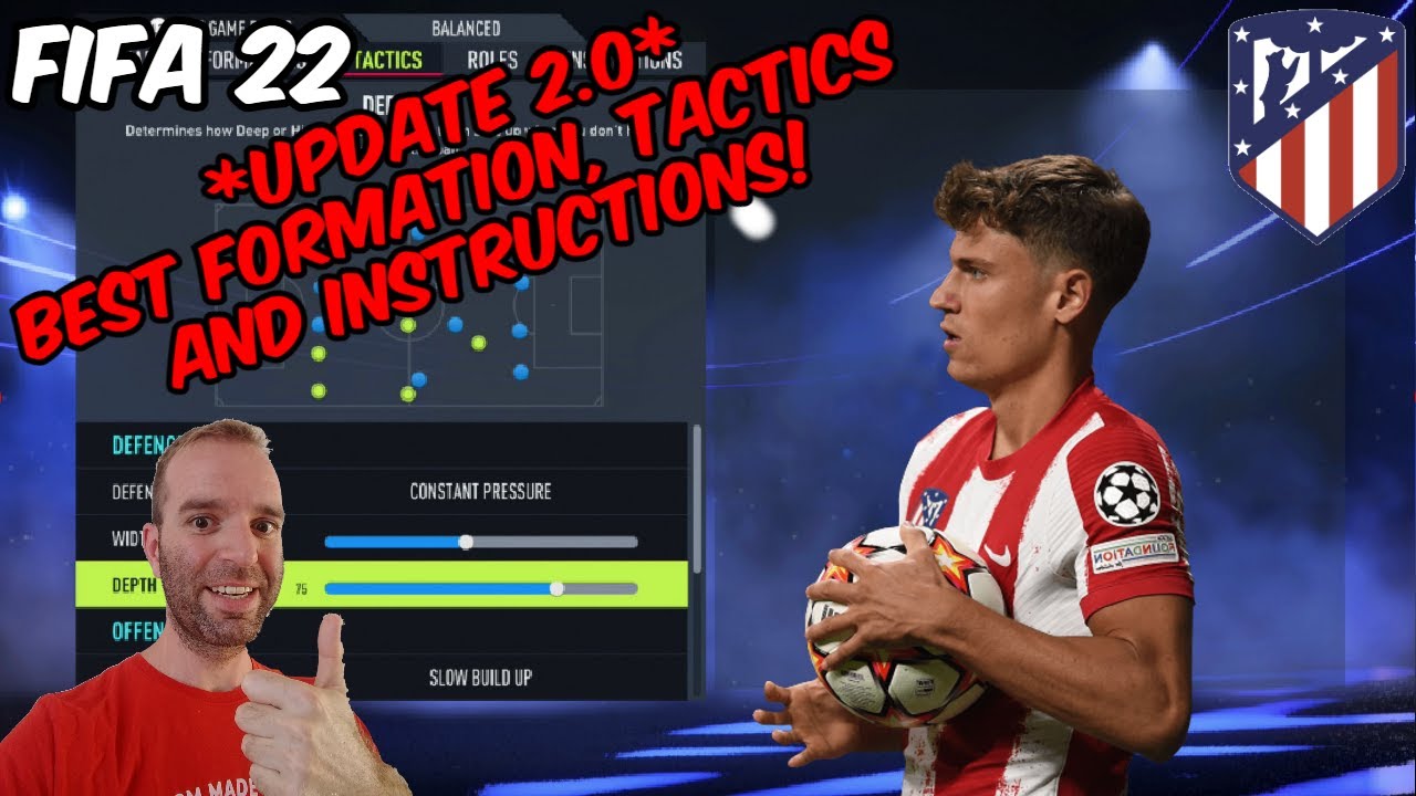 *UPDATE 2.0* FIFA 22 - BEST ATLETICO MADRID Formation, Tactics and Instructions