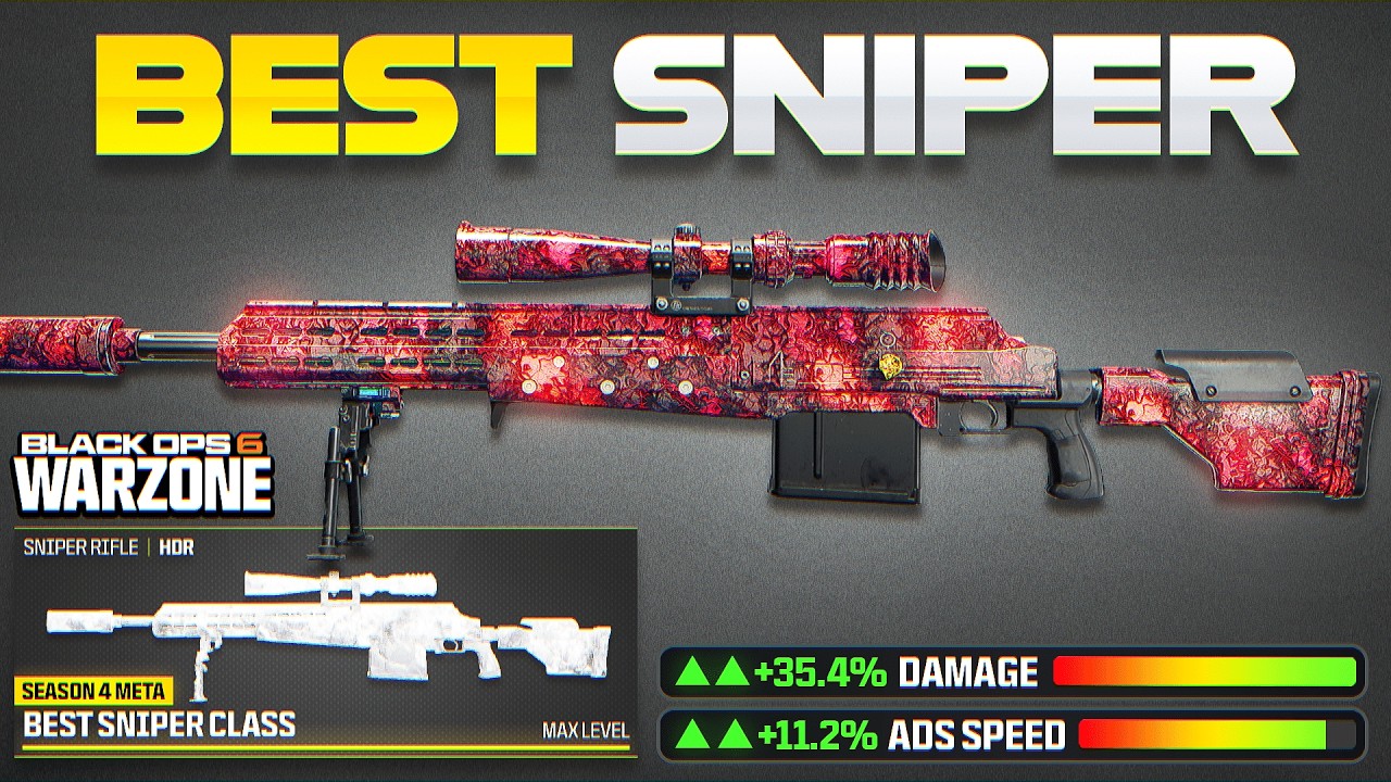 the #1 HDR META LOADOUT is the BEST SNIPER in WARZONE BO6! (Best Warzone 3 Sniper Class)