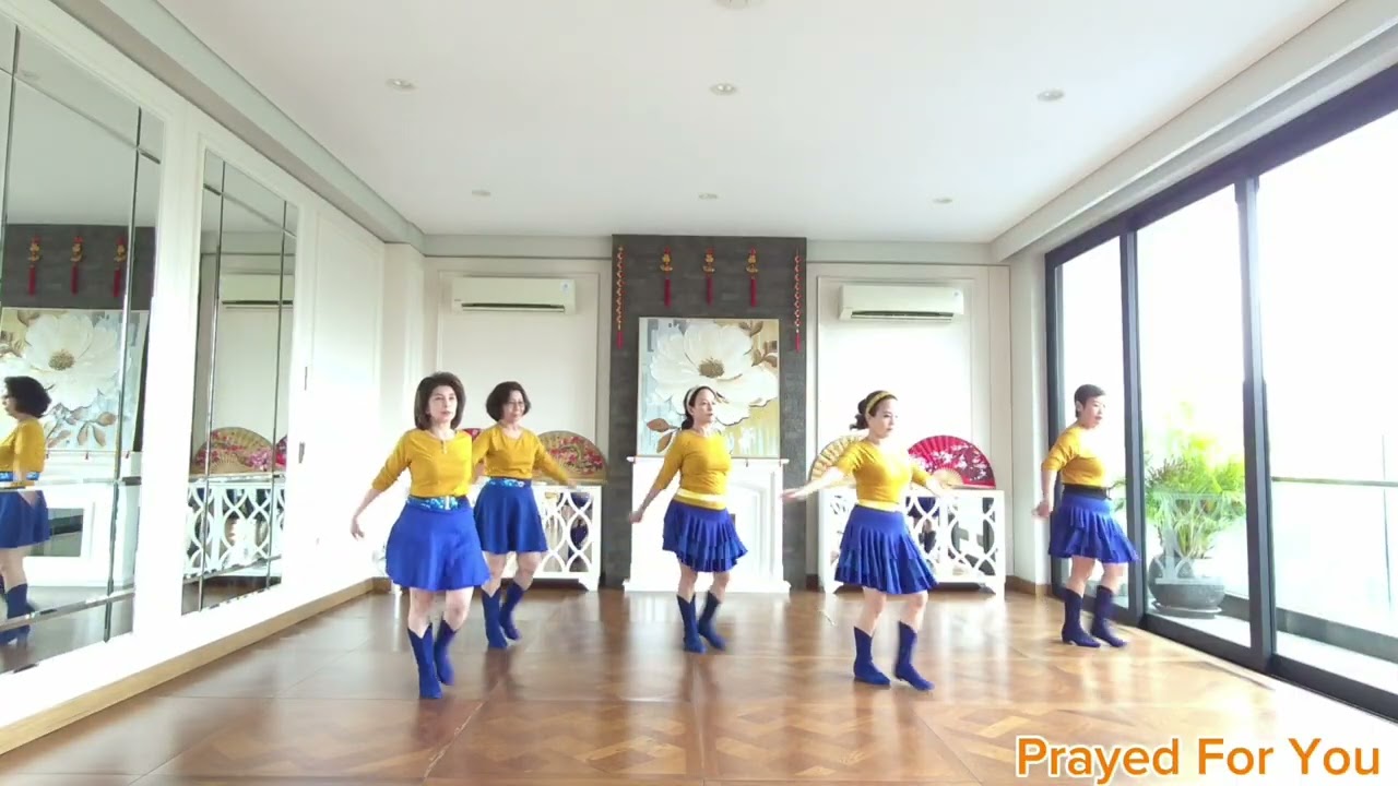 Prayed For You - Linedance||Easy Intermediate||Demo by Serenade.