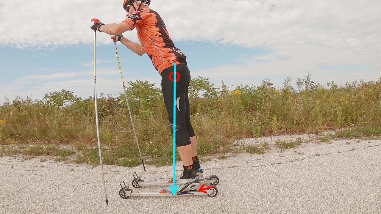 Double Pole Rollerski Techique