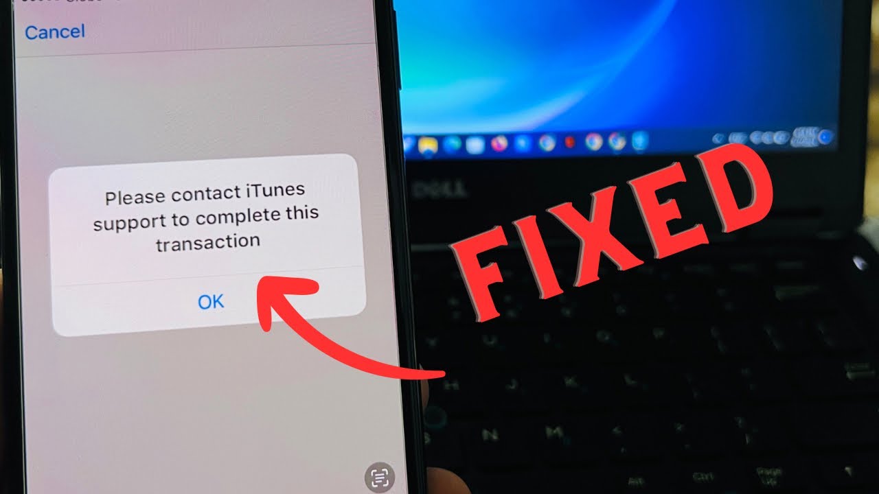 Обратитесь в службу поддержки iTunes, чтобы завершить эту транзакцию. Исправление ошибки Apple ID...