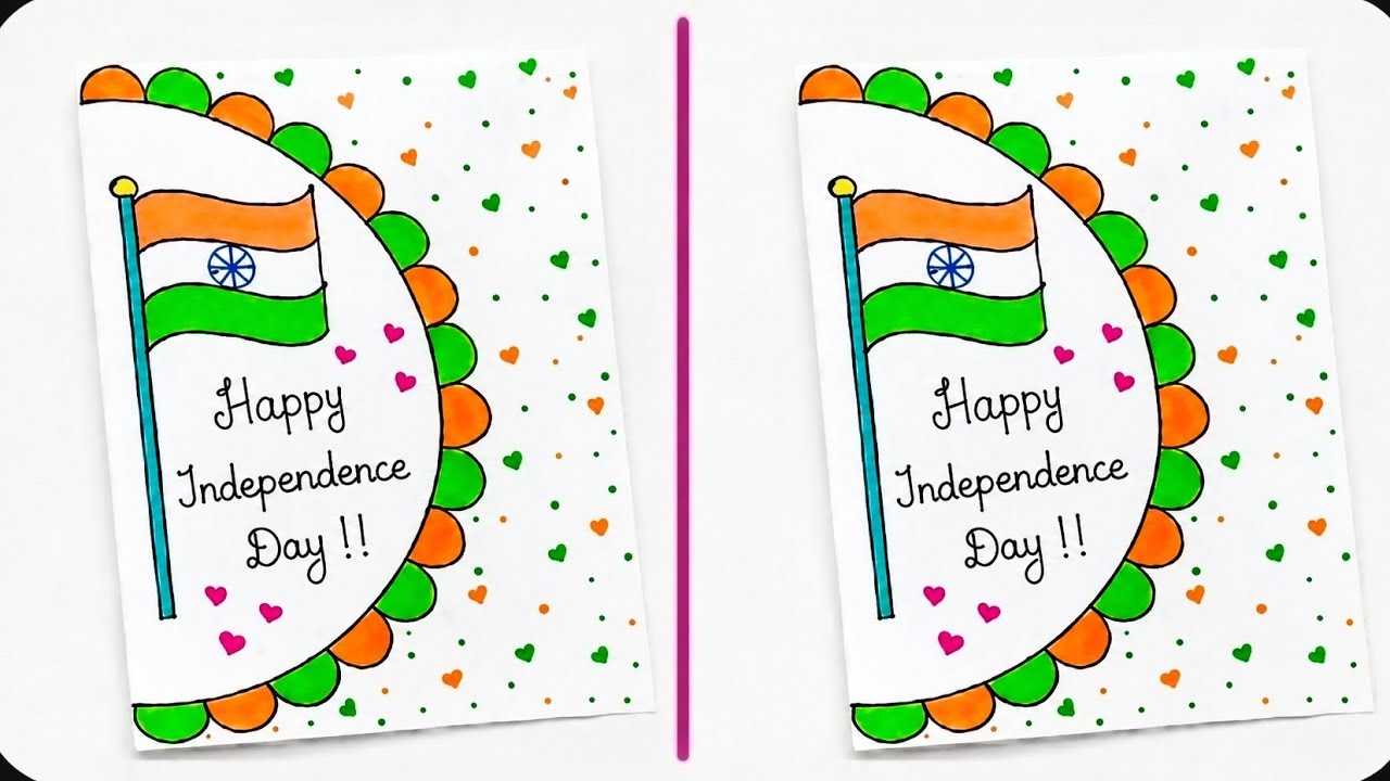 Beautiful Republic Day Card 🇮🇳✨ | Easy Card Making