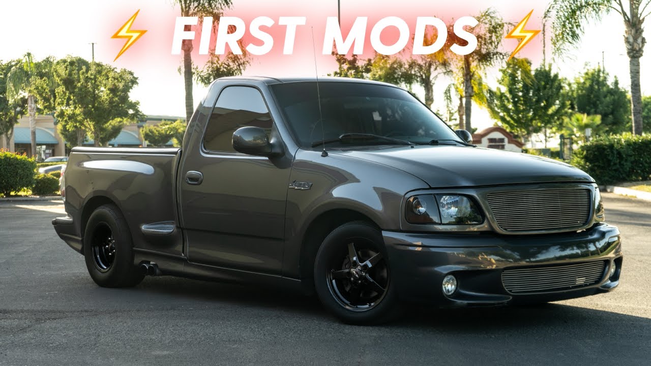 My 2003 Ford Lightning's First MODS! Drag Setup & JLT Cold Air Intake