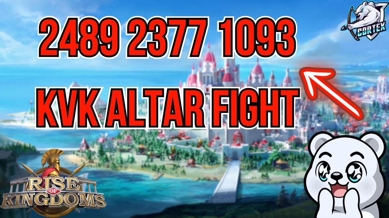 2489 vs 2377 Dark Altar Fight Live in Rise of Kingdoms