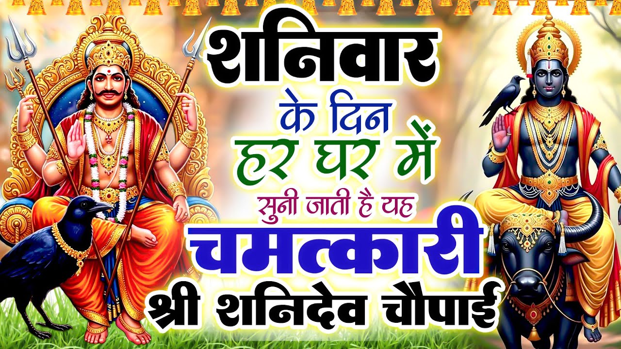 शनिवार के दिन हर घर में सुनी जाती हैं यह चमत्कारी श्री शनिदेव जी चौपाई~ShanidevChaupai#Aarti