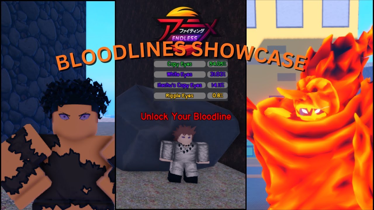 All Bloodlines Showcase! Anime Fighting Simulator Endless