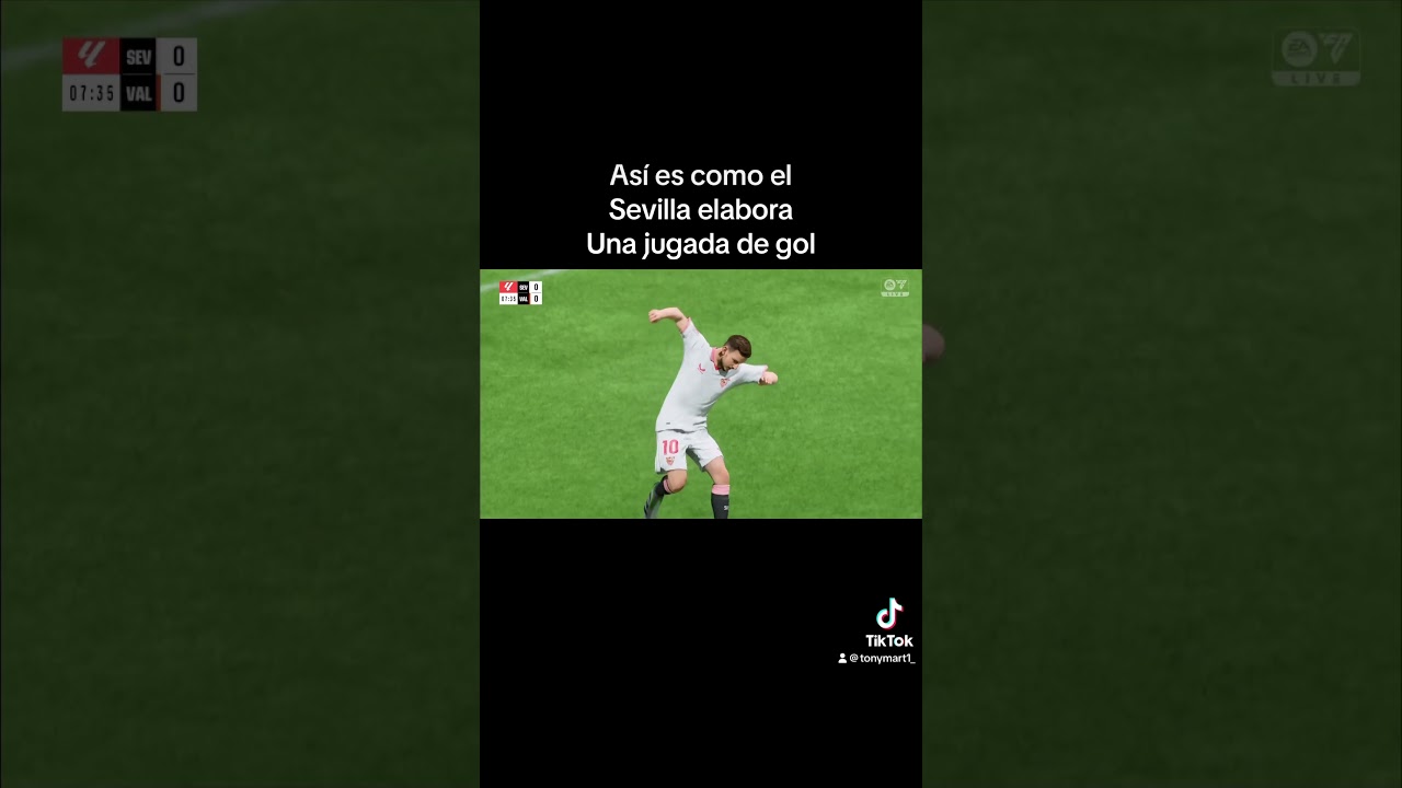 As&iacute; elabor&eacute; esta jugada de gol con el Sevilla #gol #futbol #ps5 #easports #sevilla
