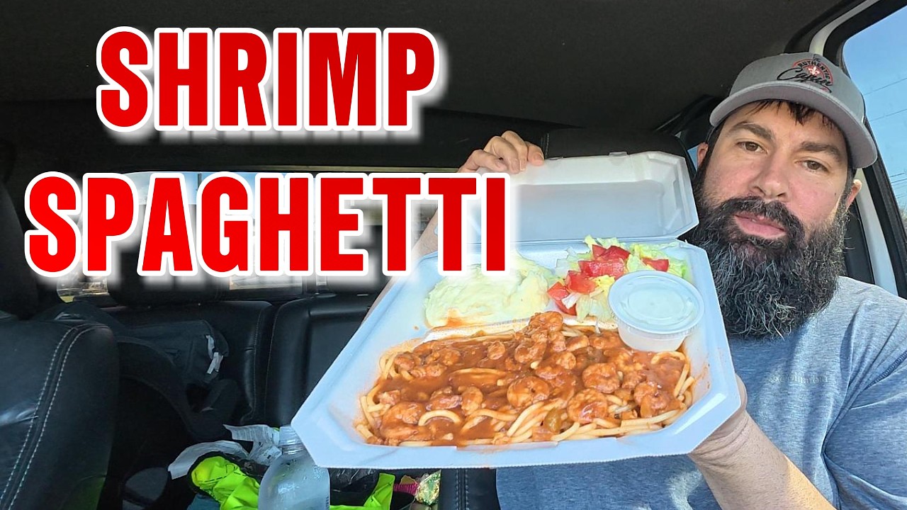 This Cajun Shrimp Spaghetti is INCREDIBLE | Cajun Claws Pointe Aux Chene, LA