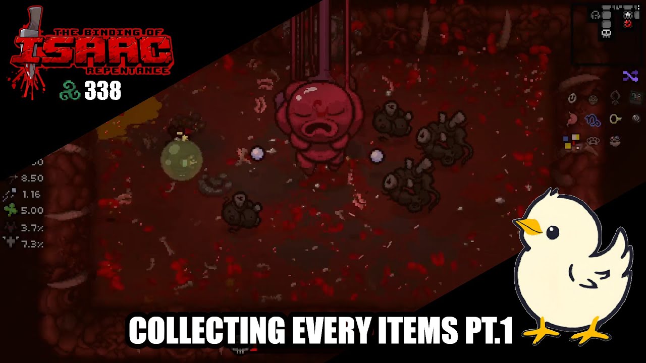 The Binding of Isaac E338 : Collecting every items pt.1