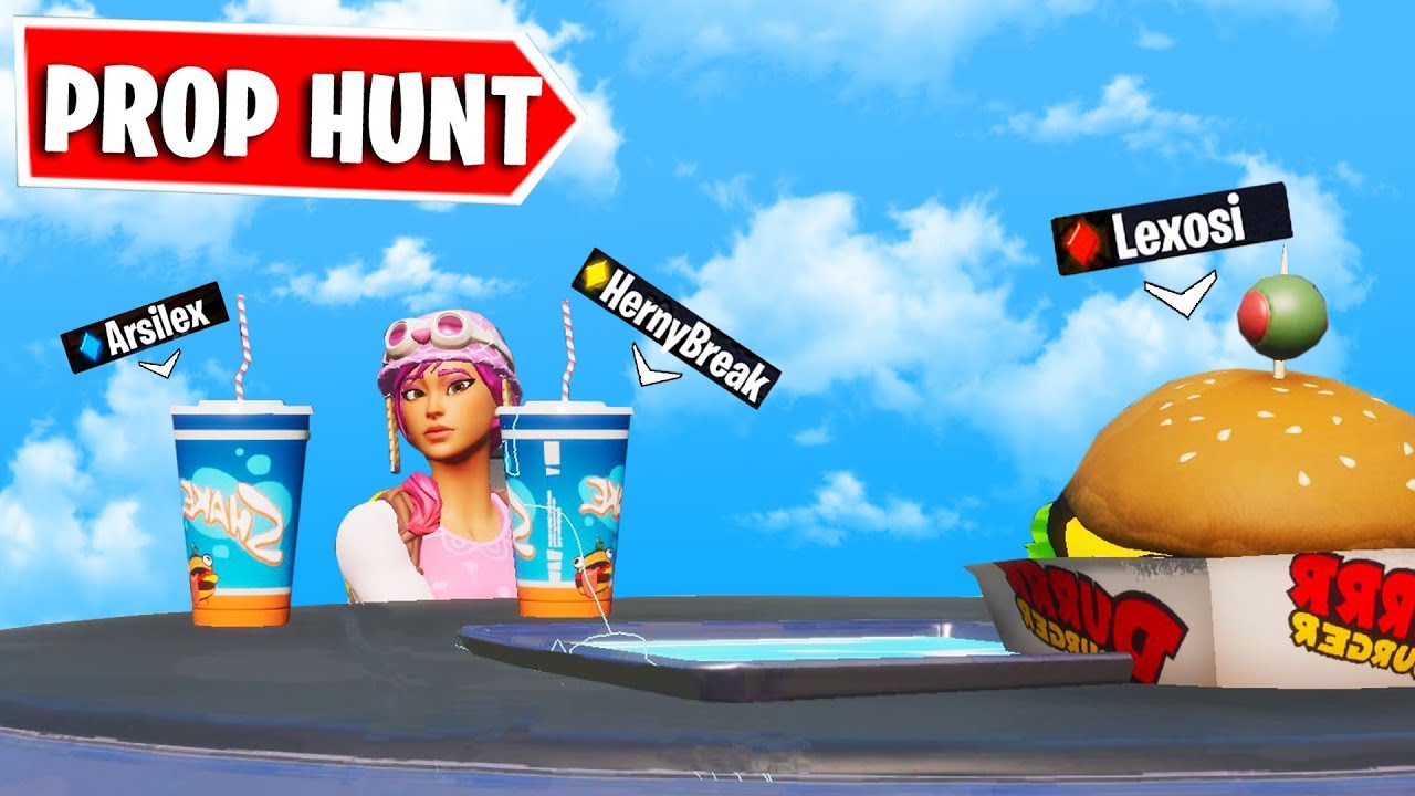 *NOS ESCONDEMOS EN UN CENTRO COMERCIAL* FORTNITE PROP HUNT