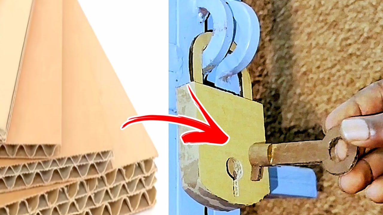 Gogoro en carton (la fabrication d'une cadenas en carton) 🔓🔑