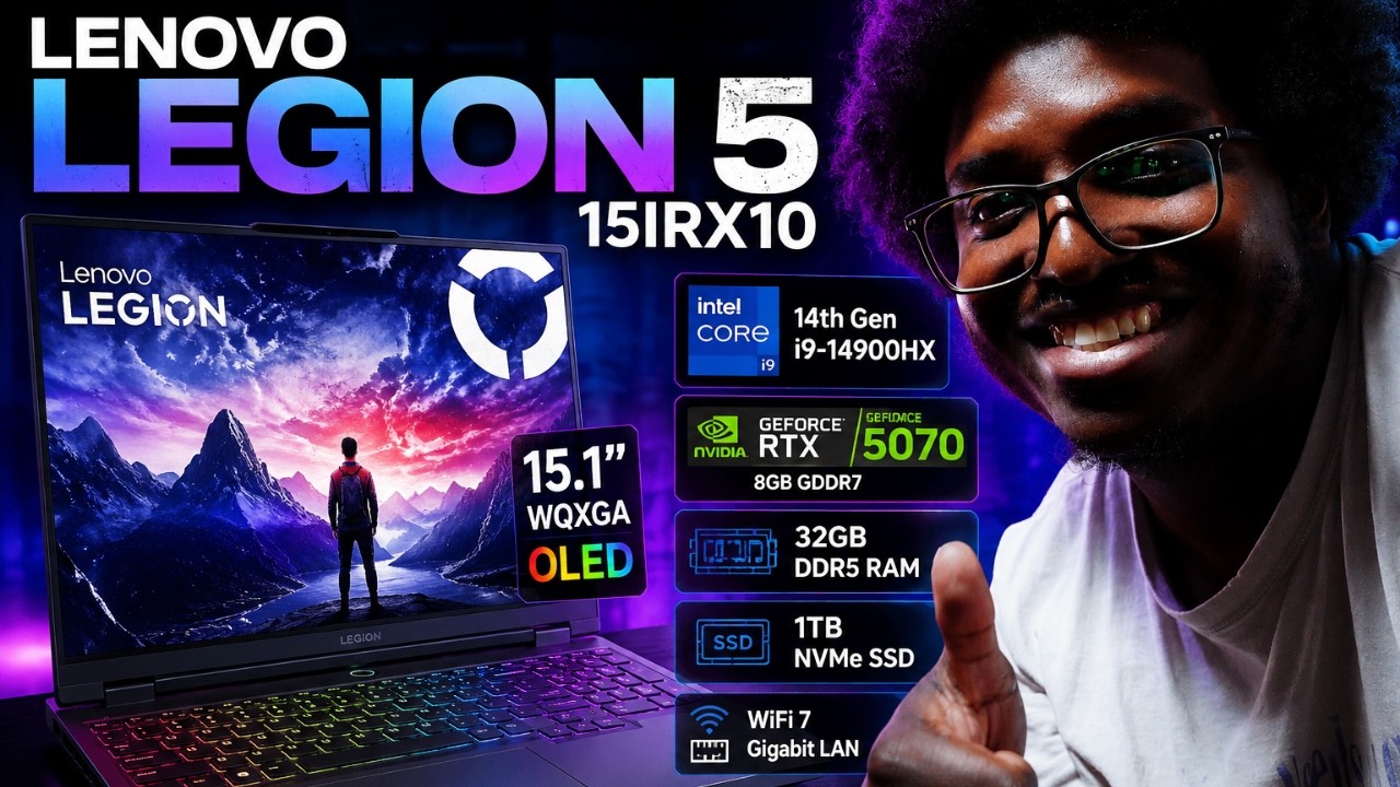 Обзор игрового ноутбука Lenovo Legion 5 15IRX10 &mdash; мощность Intel i9 14-го поколения и RTX 5070! 🔥