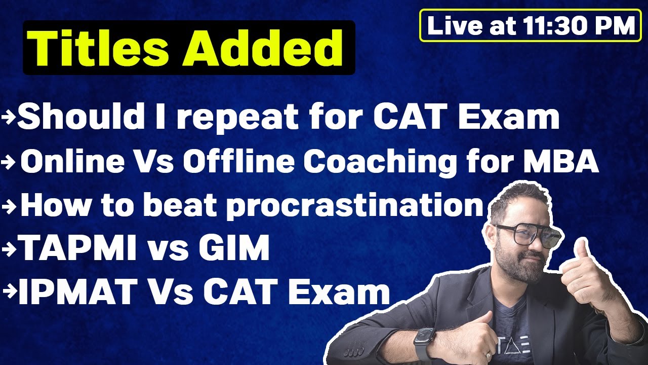 CAT 2023 QnA | MBA preparation