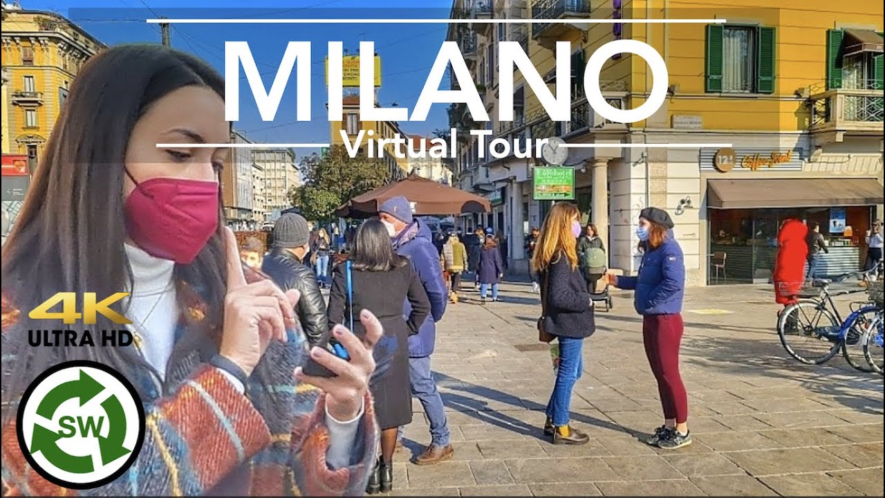 Milan Italy: Walking Tour from Loreto to Piazza Fontana (4K Ultra HD)