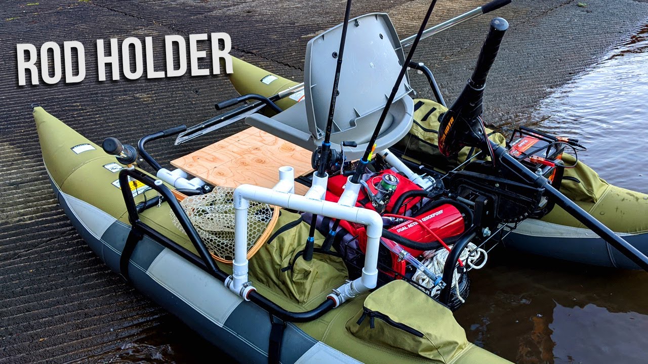 Wilderness SE and Colorado XT Pontoon PVC Rod Holder Mod - How-to DIY Rod Holders!