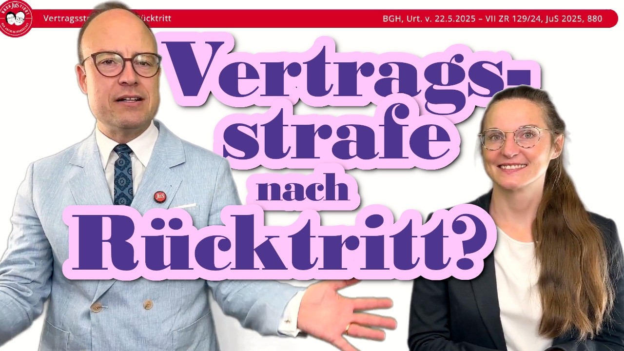 Vertragsstrafe neben Rücktritt