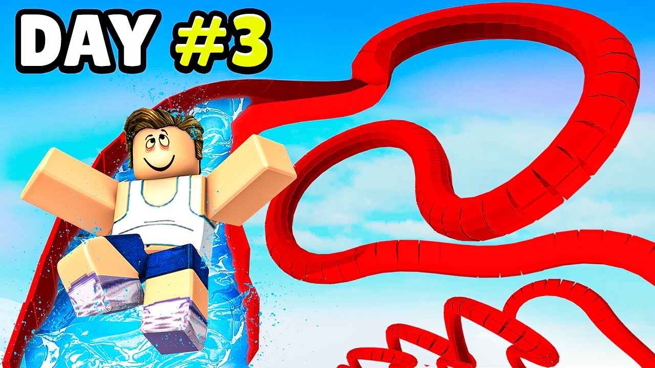 Building The WORLD&rsquo;S LONGEST Water Slide on Roblox