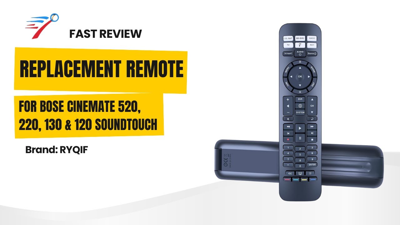 RYQIF Replacement Remote For Bose CineMate Models | My Short Review & First Impressions