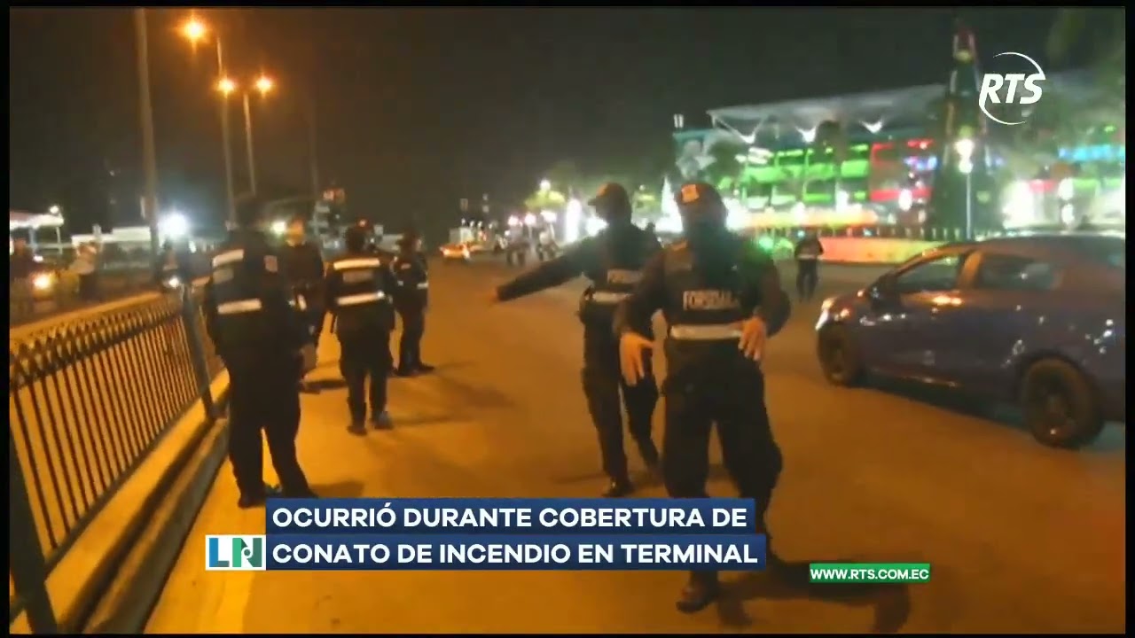 Guardias golpean a periodistas en Terminal Terrestre de Guayaquil