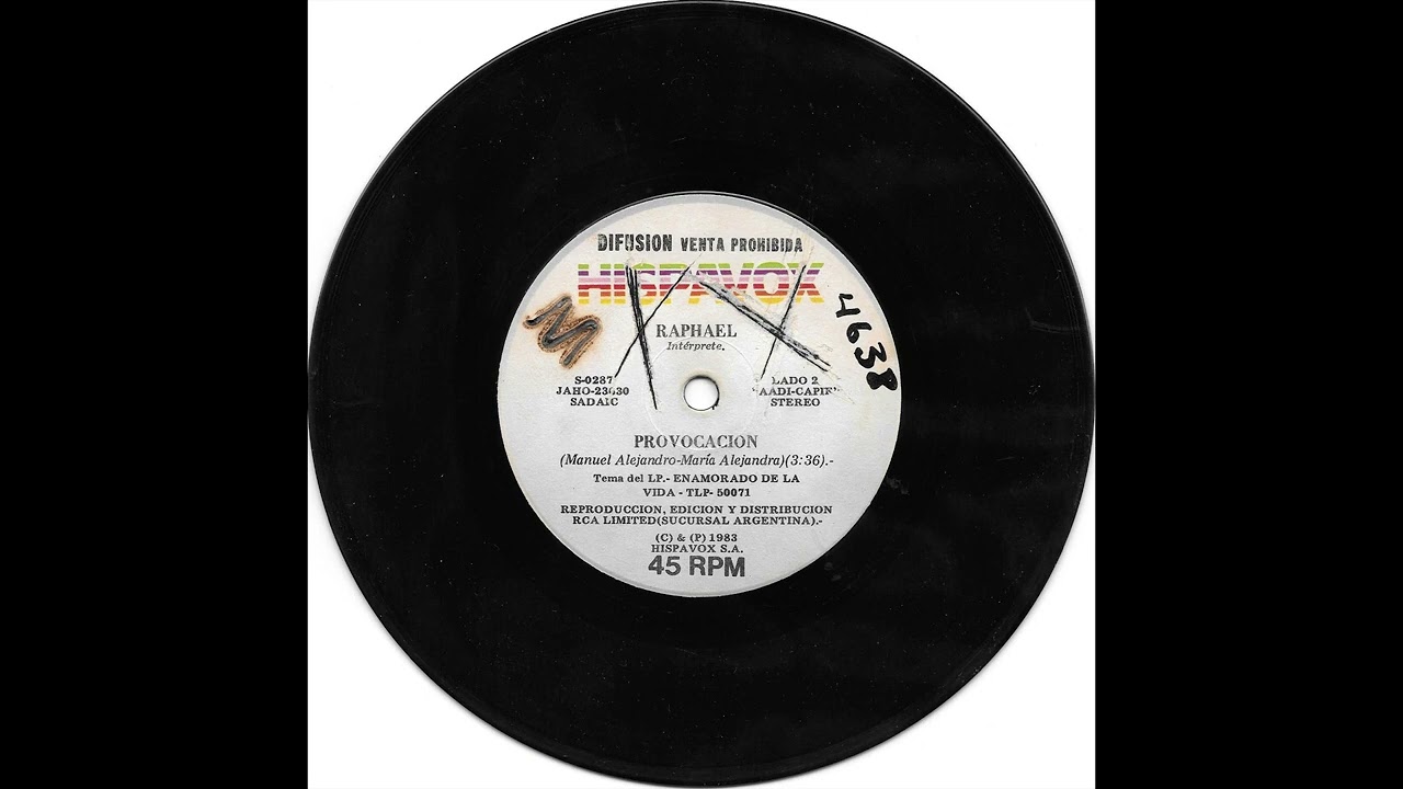 RAPHAEL PROVOCACION 1983 HISPAVOX B