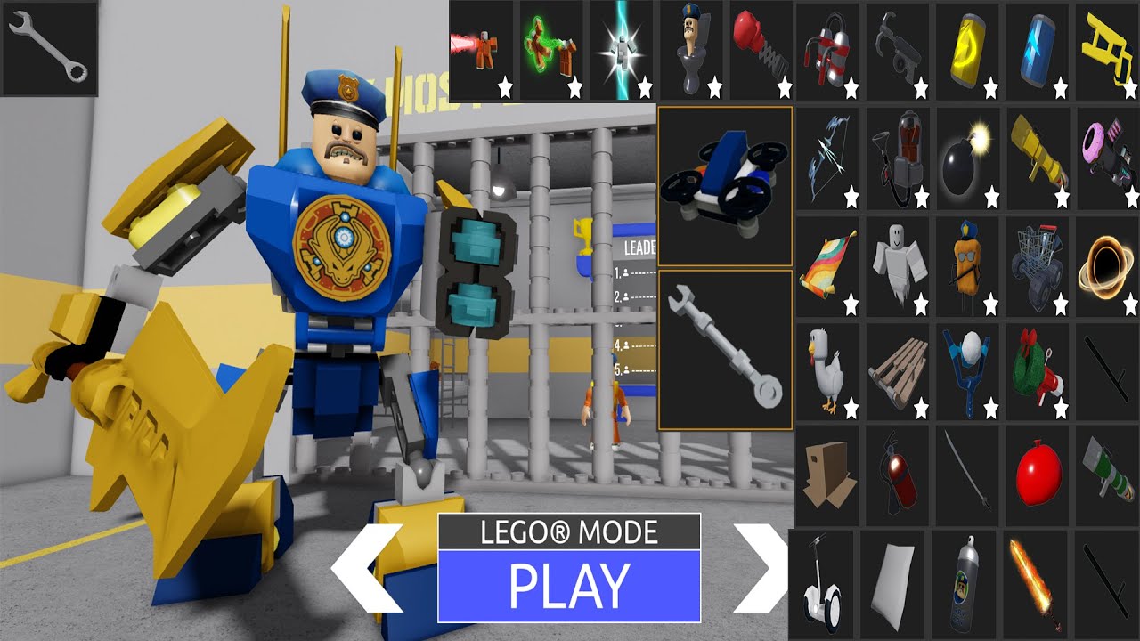 BARRY'S PRISON RUN! - LEGO UFO Boss Battle - All Items & All Morphs Unlocked Full Gameplay #obby