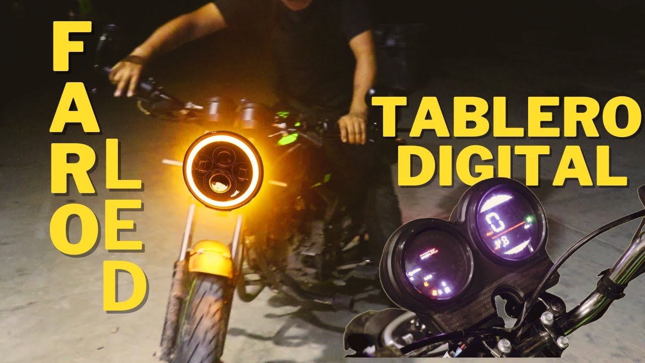 Tablero digital y Faro mamalon para la italika FT150ts | MODIFICAME LA ITALIKA | Parte #2