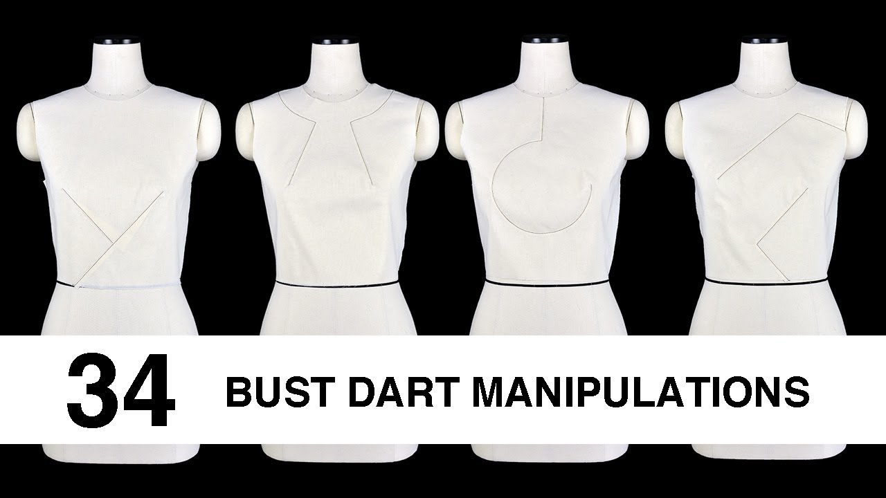 34 Bust Dart Manipulations | Fashion design | ファッションデザイン