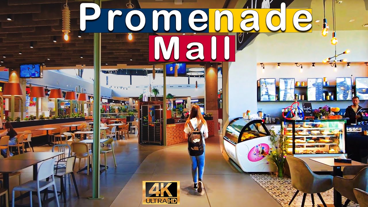 🇷🇴 Promenada Mall in Sibiu, First shopping mall- Walking tour 4K May 2023