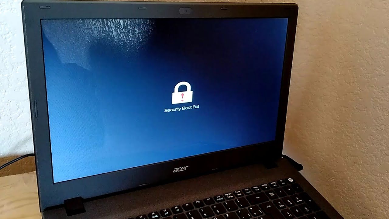 Как исправить ошибку безопасной загрузки на ноутбуке Acer / Отключить безопасную загрузку