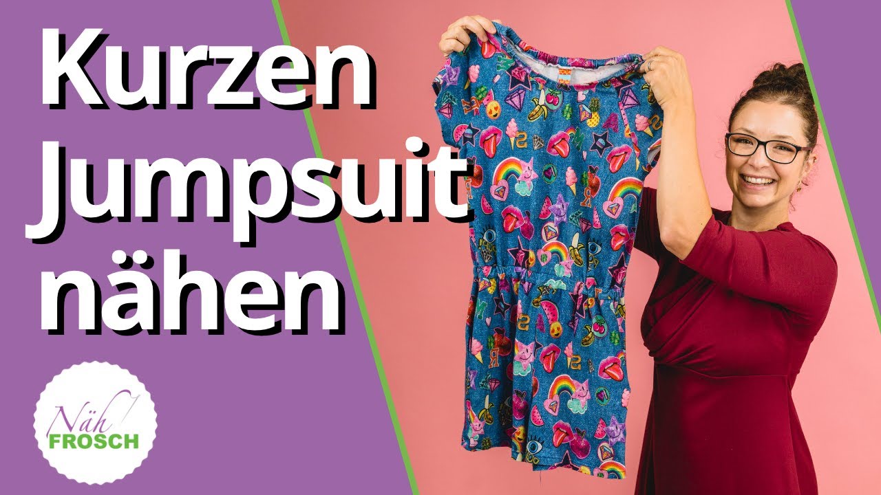 Kurzen Jumpsuit nähen - Nähanleitung Schnittmuster LOMPAT