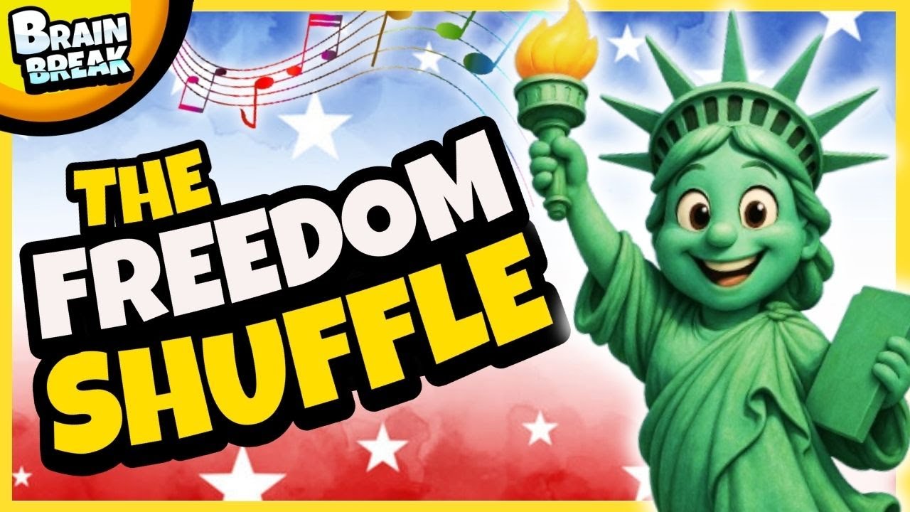 🇺🇸 The Freedom Shuffle Brain Break | 4th of July Freeze Dance Fun! 🇺🇸
