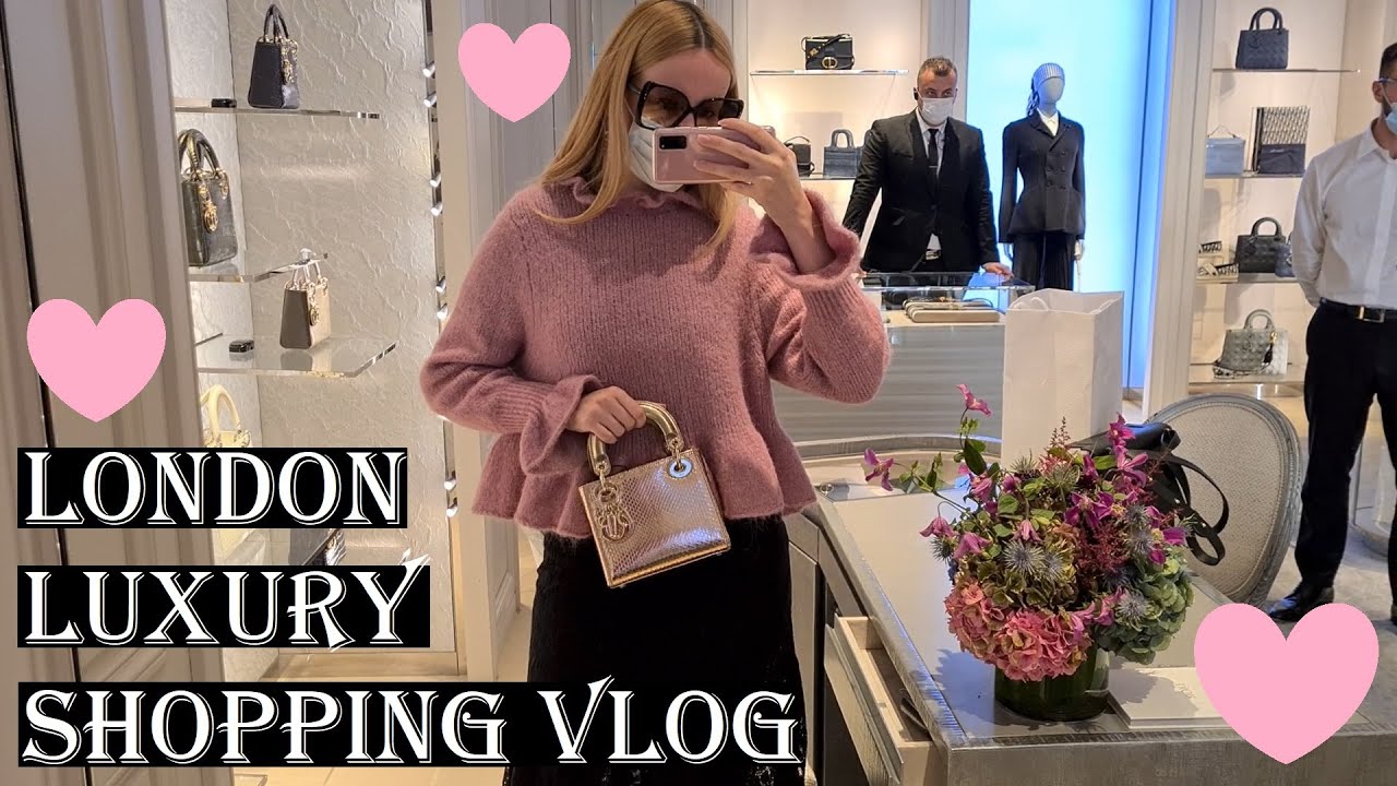 LONDON LUXURY SHOPPING VLOG 2020 - Come Shopping With Me at Harrods, Dior, Chanel & Louis Vuitton