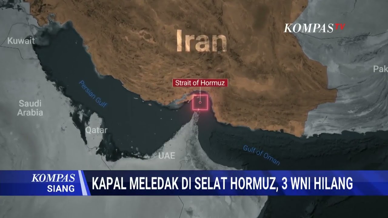 3 ABK WNI Hilang Usai Kapal Tugboat Musaffah 2 Meledak dan Tenggelam di Selat Hormuz