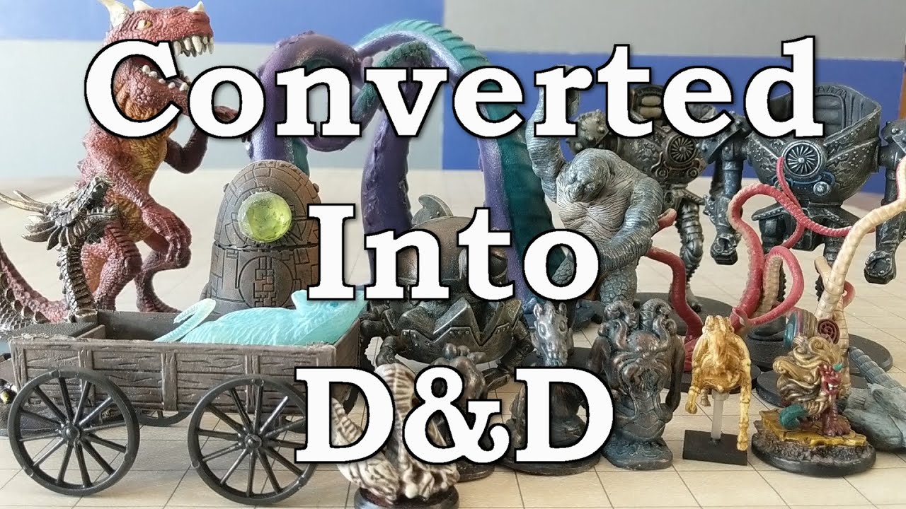Found Objects Converted Into D&D Minis and Terrain