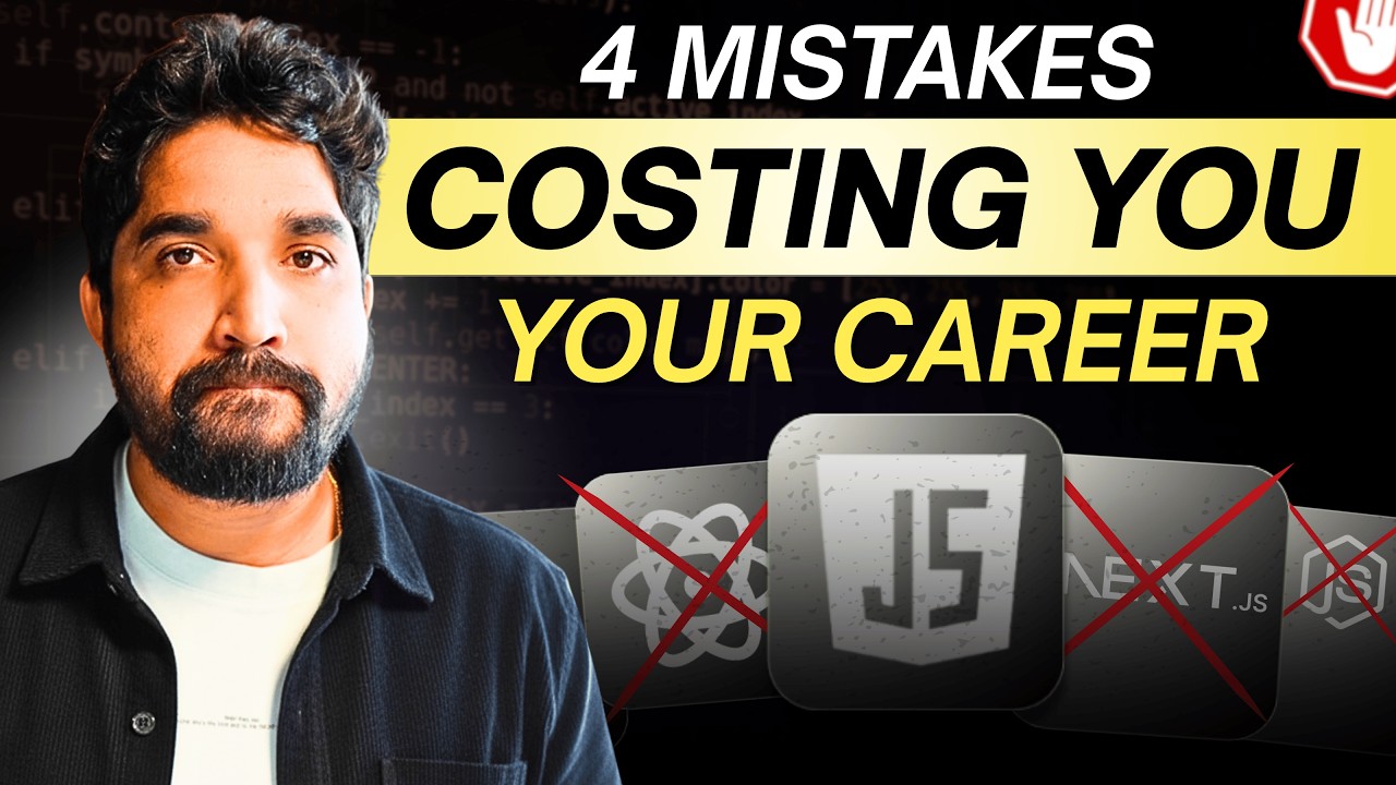 Stop Making These Mistakes As a Developer - They&rsquo;re KILLING Your Growth⚠️| Hindi | Day 43/100