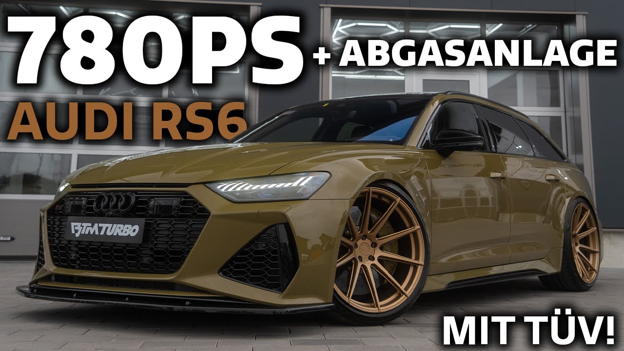780PS & Abgasanlage - Audi RS6 C8 Stage 2 mit TÜV Zulassung - Legaler Sound, Acceleration, Drive by