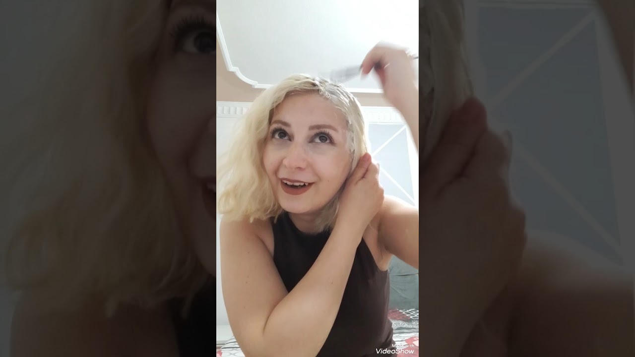 Evde saç boyama #Loreal 10 Açık Sarı Reklam değildir