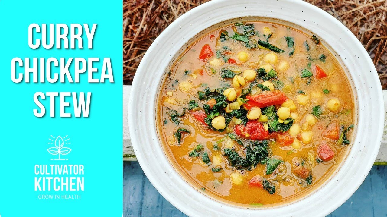 Instant Pot Curry Chickpea Stew 🍲 Oil-Free & Vegan
