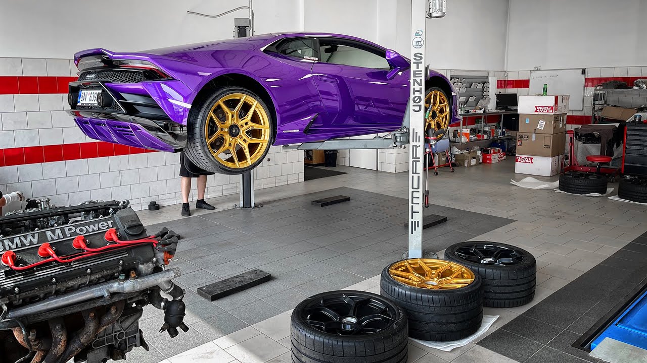 Escape6 Lamborghini Huracan│obouvání kovaných kol Vossen EVO-4R