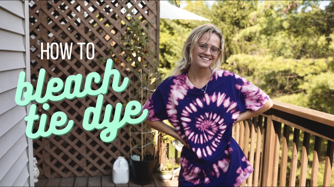 How To: Easy Bleach Tie Dye